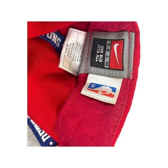 Nike Team Red Detroit Pistons Adjustable Hat Red NBA Cap One Size 100% Wool - Picture 4 of 4